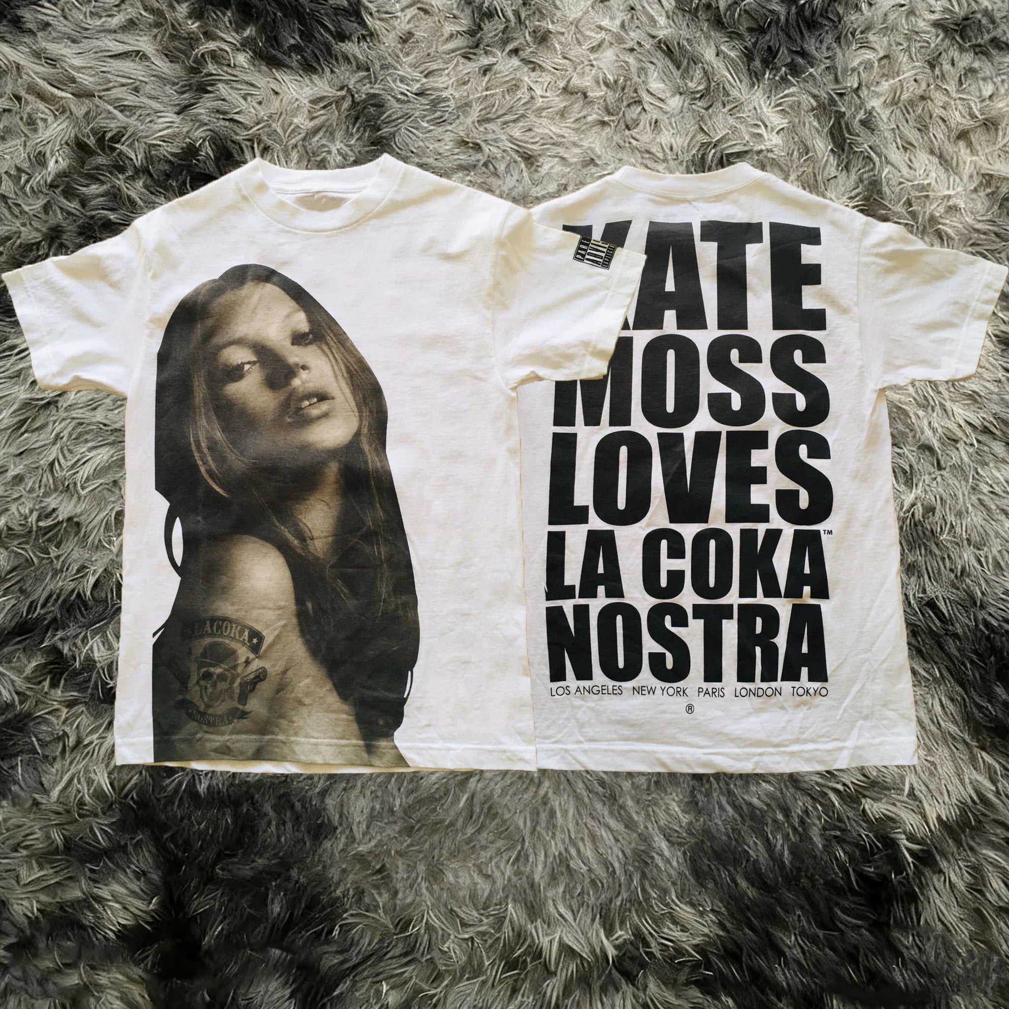 Kate Moss Pattern Printed Cotton Short Sleeve T-shirt Casual Fashion T-shirt Men Women Harajuku Retro T-shirts Unisex Y2k Tops