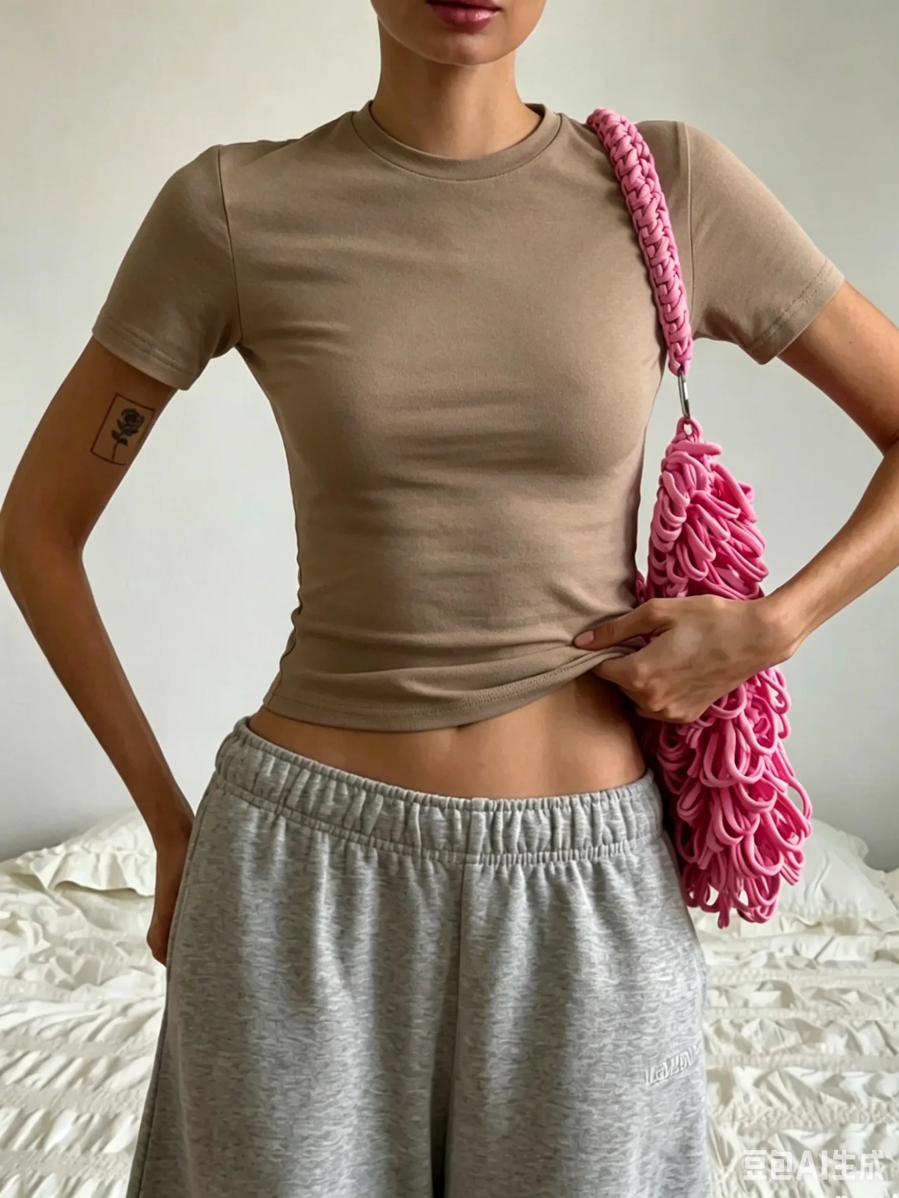Daily Commute Womens Slim Suitable Comfy Tee Shirts Hip Hop Casual T Shirt Summer O-Neck Tight Fitting Clothes Street Sport Tops