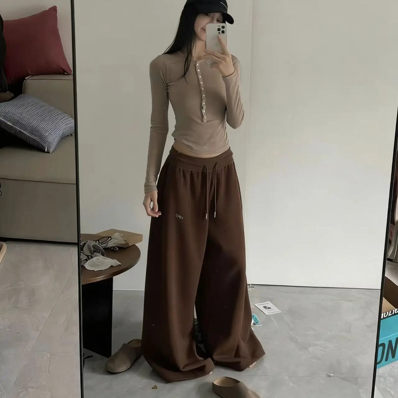 Y2K Black Striped Women Cargo Pants Korean Fashion Wide Leg Baggy Trousers Streetwear Autunm Harajuku Hip Hop Oversized Loose