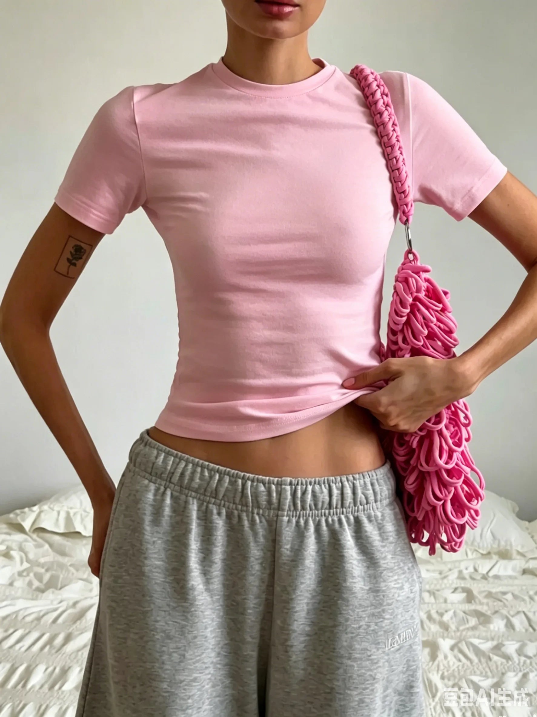 Daily Commute Womens Slim Suitable Comfy Tee Shirts Hip Hop Casual T Shirt Summer O-Neck Tight Fitting Clothes Street Sport Tops