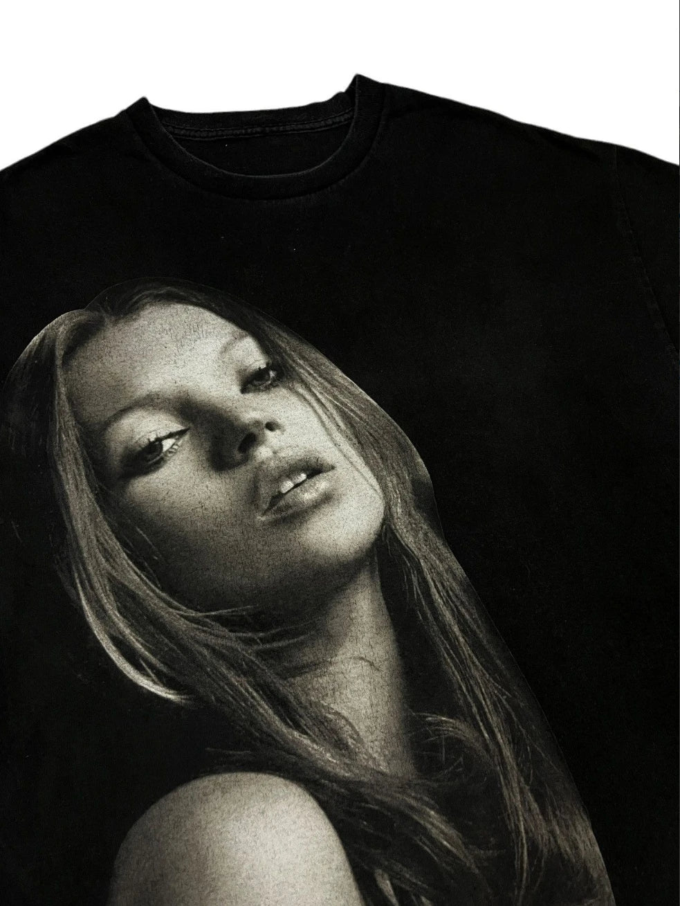 Kate Moss Pattern Printed Cotton Short Sleeve T-shirt Casual Fashion T-shirt Men Women Harajuku Retro T-shirts Unisex Y2k Tops